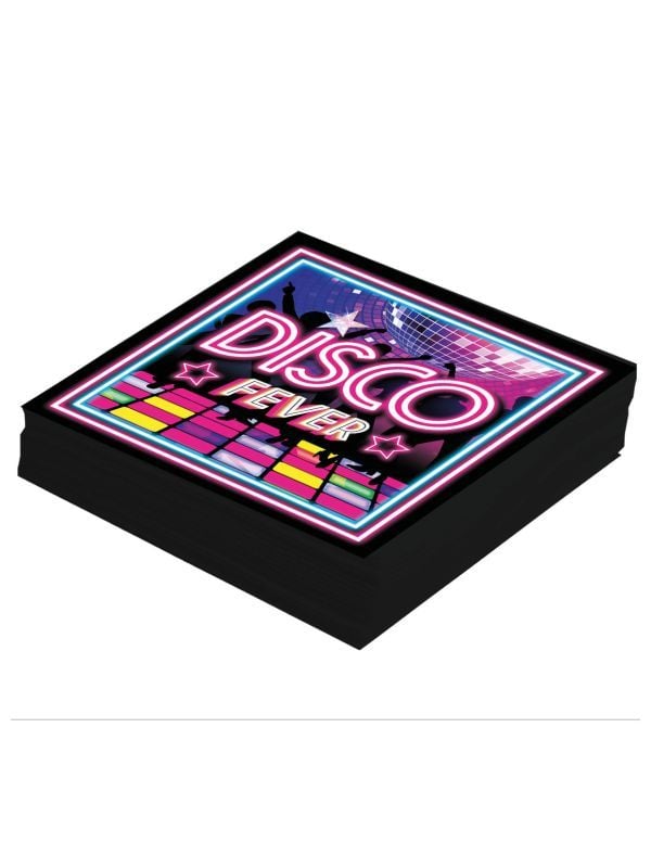 20 papieren servetten retro disco