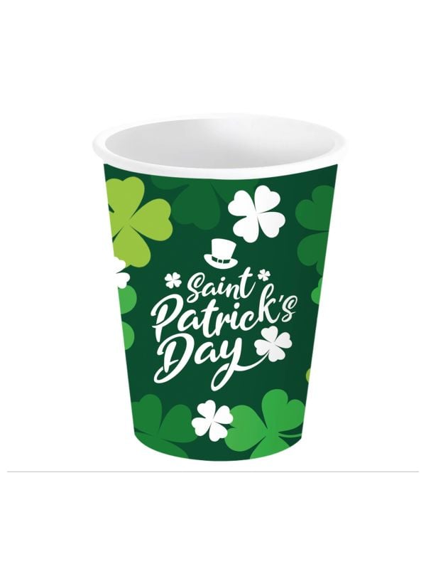 6 drinkbekers Saint Patrick's Day 240 ml