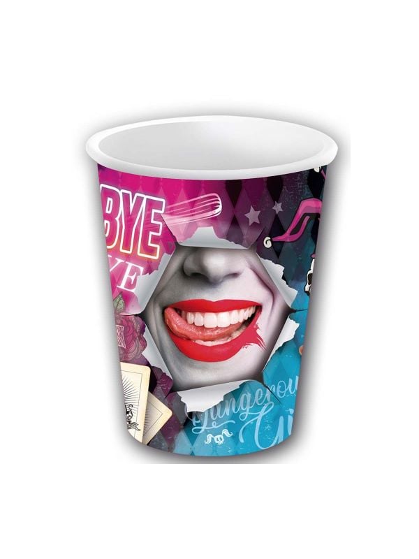 6 papieren drinkbekers Harley Quinn 240 ml