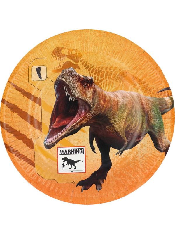 8 Papieren T-Rex Dino Bordjes