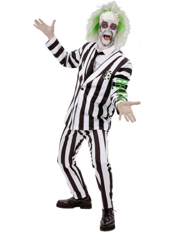 Beetlejuice Kostuum Mannen Zwart en Wit