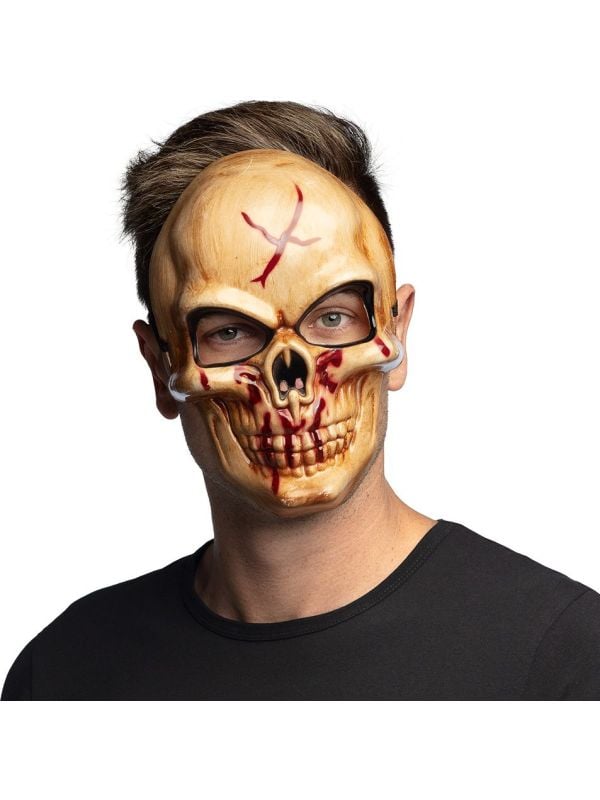 Bloody Skull Gezichtsmasker Halloween