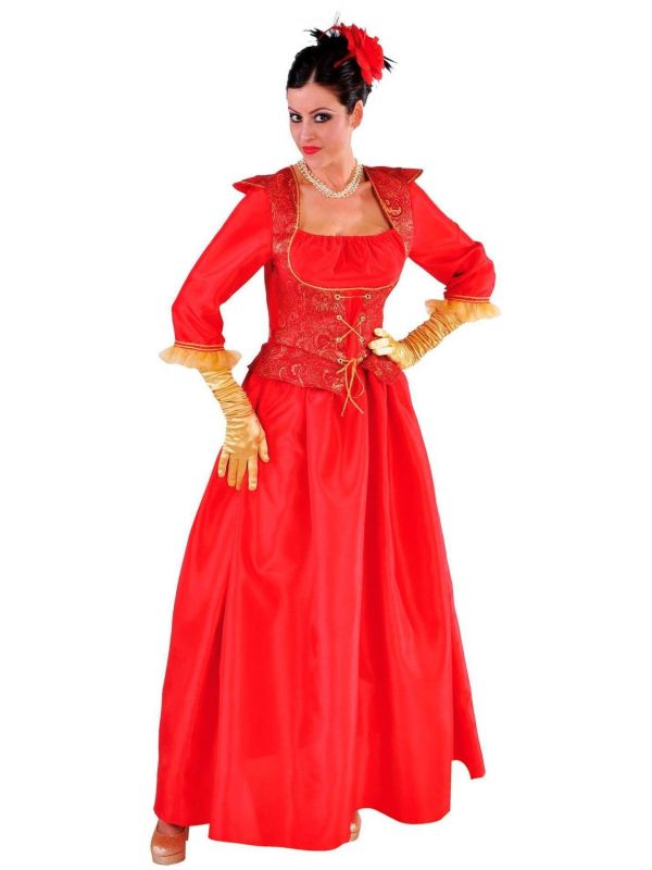 engineering aanvaardbaar besteden Carnaval markiezin jurk rood vrouwen | Feestkleding.nl