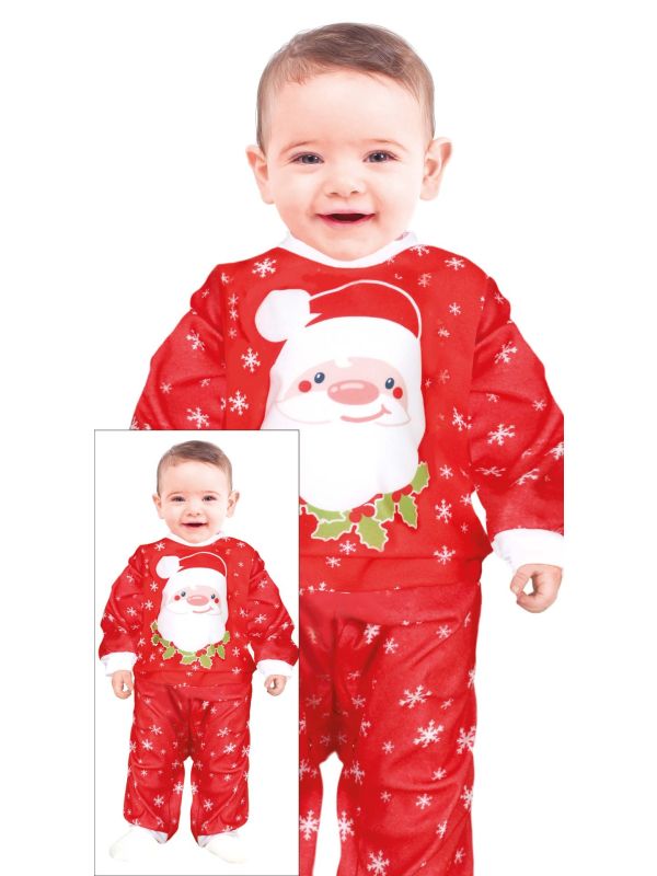 Coole kerstman babypyjama