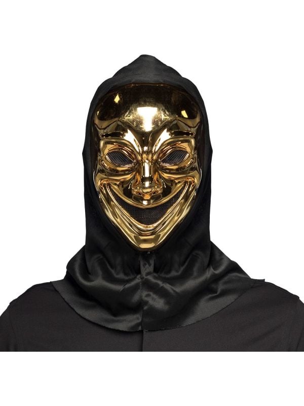 Crazy Killer Gezichtsmasker met Kap halloween