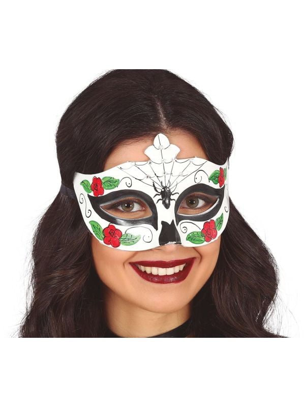 Dia de Muertos masker met spin