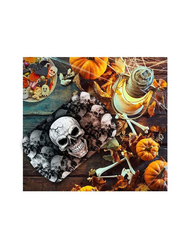 Dienblad doodshoofd 39 x 24 cm halloween