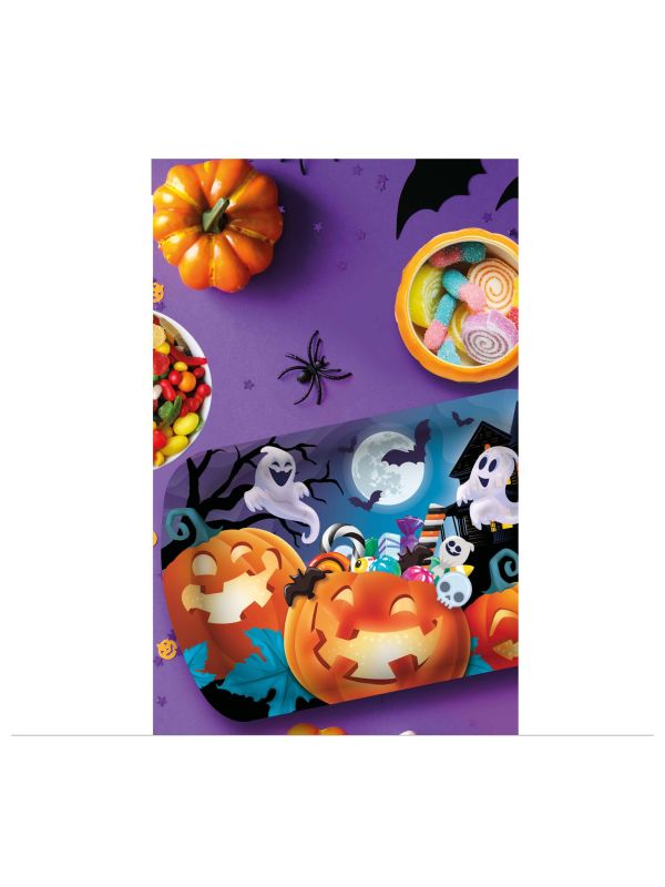 Dienblad pompoen vrolijk 39 x 24 cm halloween