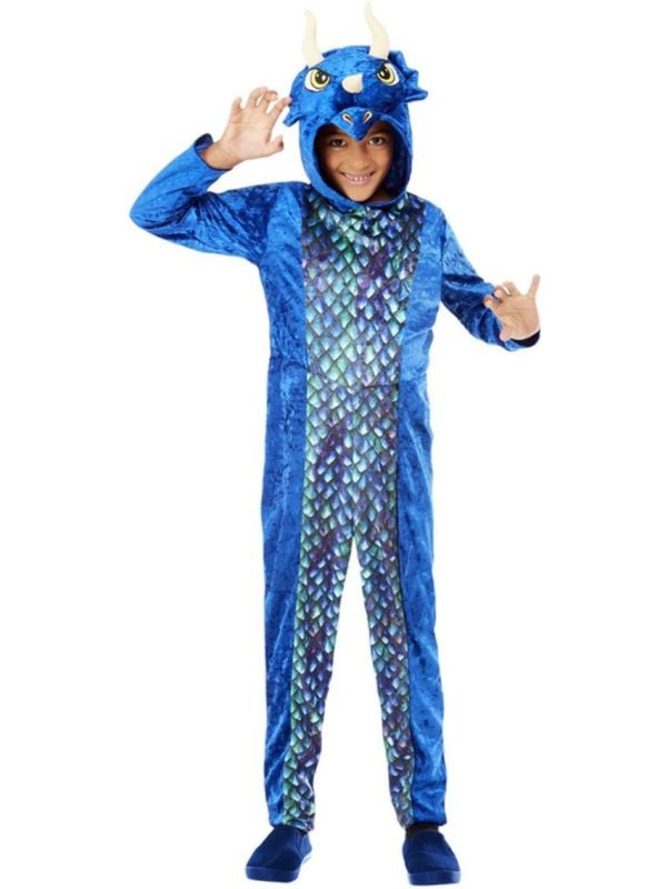 Dinosaurus Onesie Kinderen Blauw