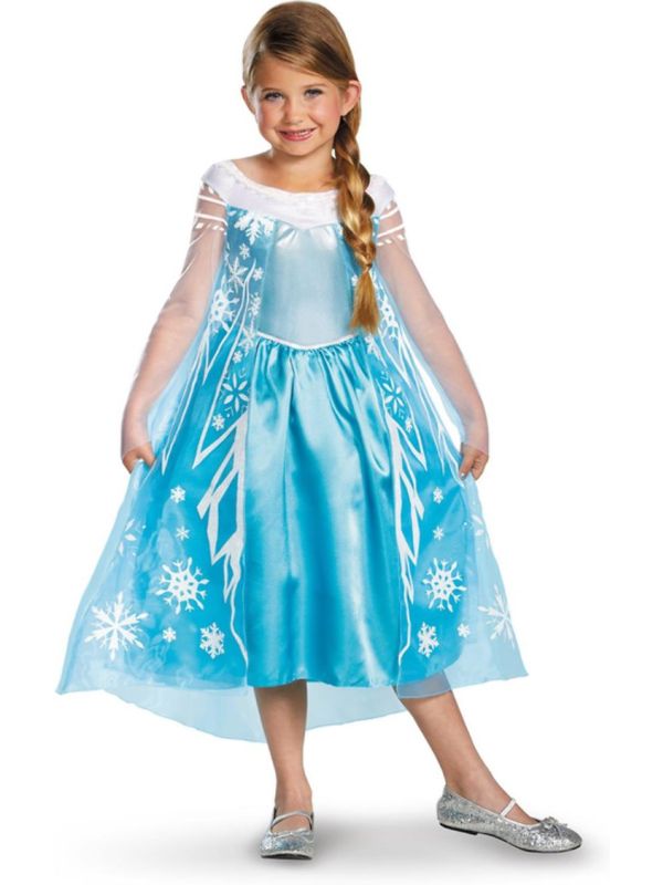 Disney Frozen Elsa Jurk Meisjes Blauw