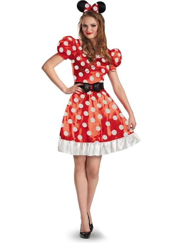 Disney Minnie Mouse Jurk Dames Rood