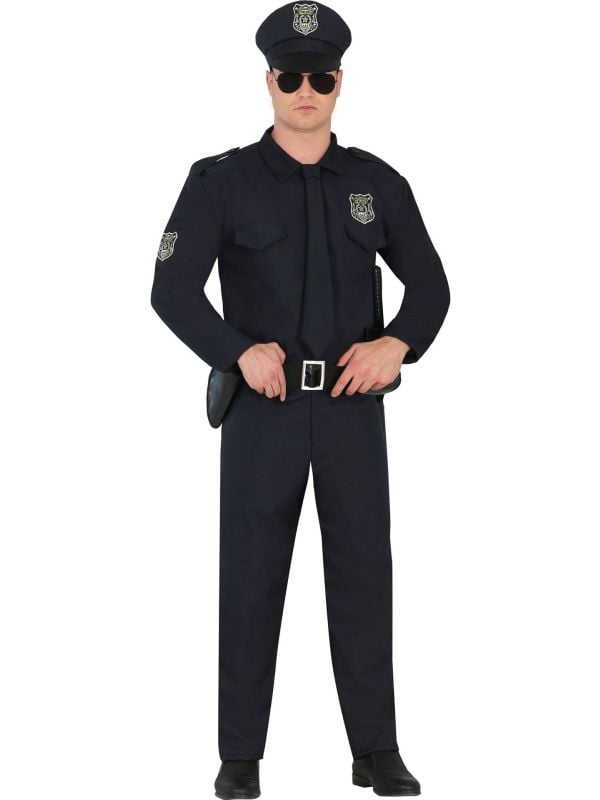 Donker Politie Uniform Volwassenen