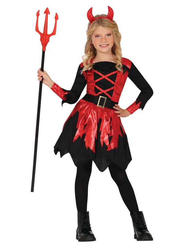 Duivel jurk halloween meisjes