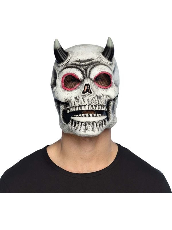 Duivel skelet hoofdmasker latex halloween