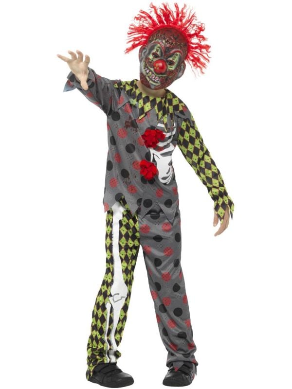 Enge clown outfit jongens