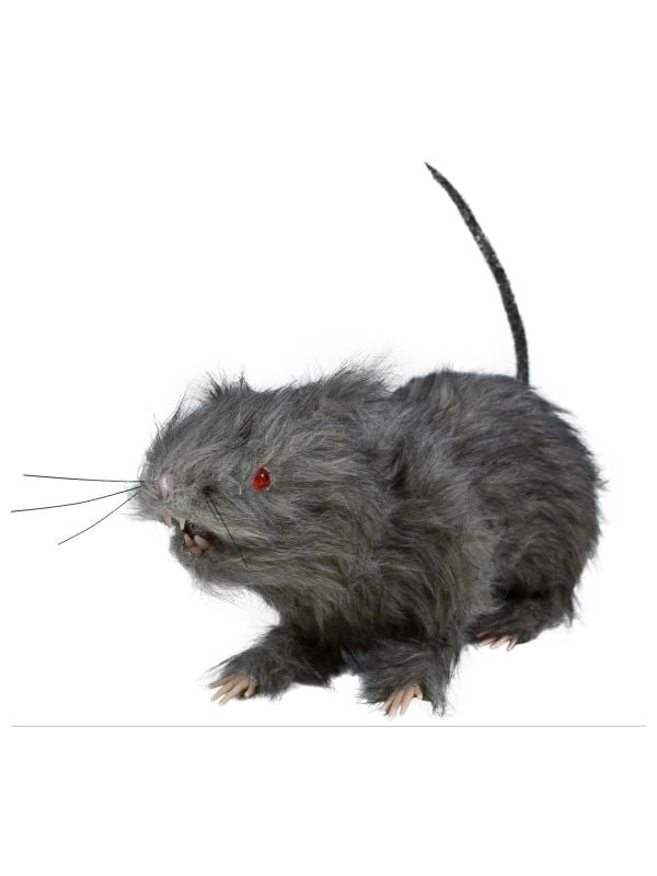 Enge rat met verlichting 30 cm halloween