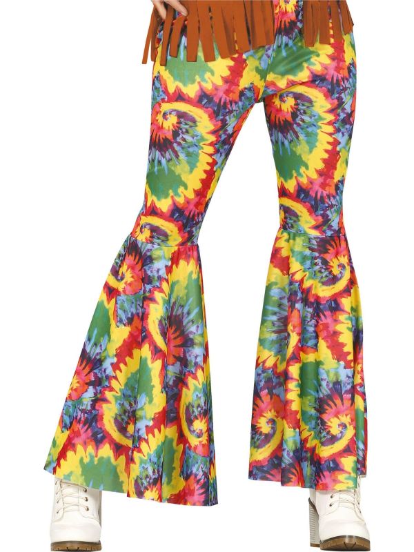 Flare Retro Broek in 60's Hippie Stijl