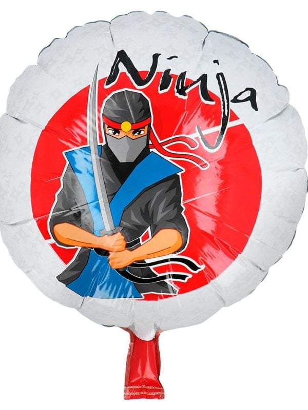 Folieballon Ninja rond 45cm