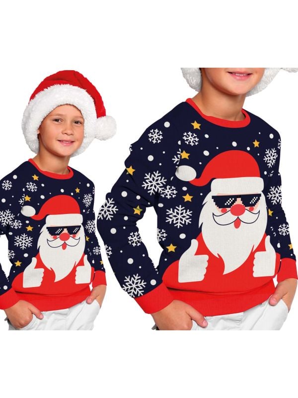 Foute kersttrui cool santa kind