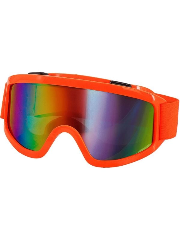 Foute Neon Oranje Ski Bril