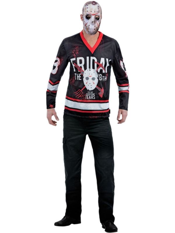 Friday The 13th Hockey Top Mannen Zwart