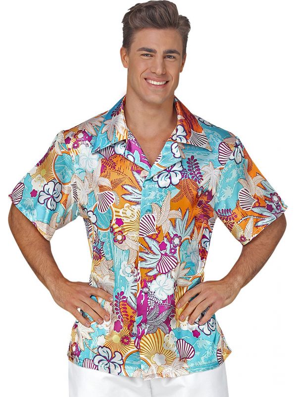 Gekleurde hawaaiiaanse blouse
