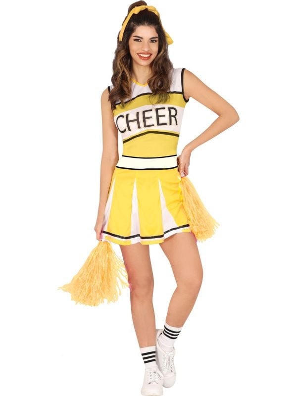 Gele Cheerleader Jurk Dames