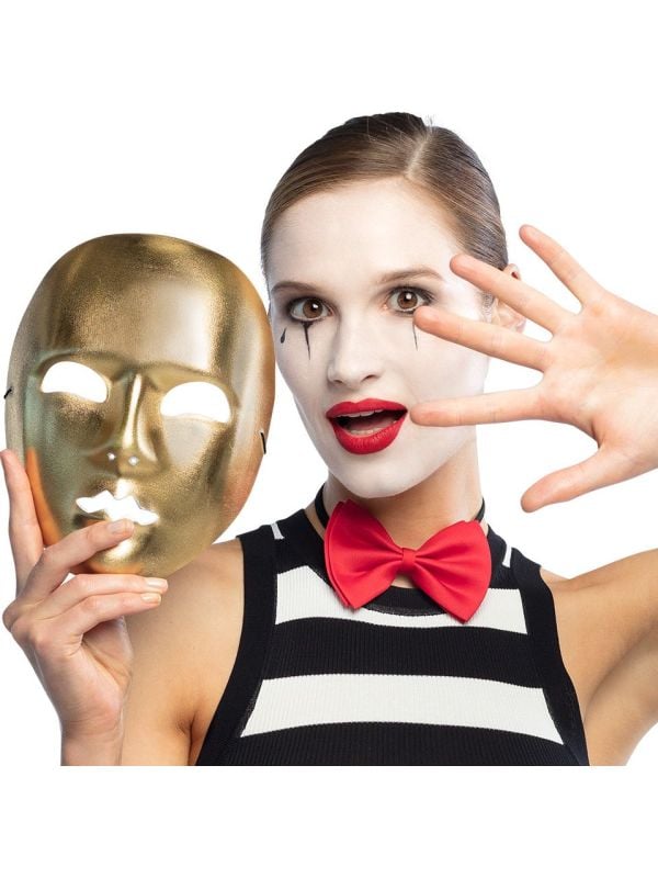 Gouden Gezichtsmasker Mime