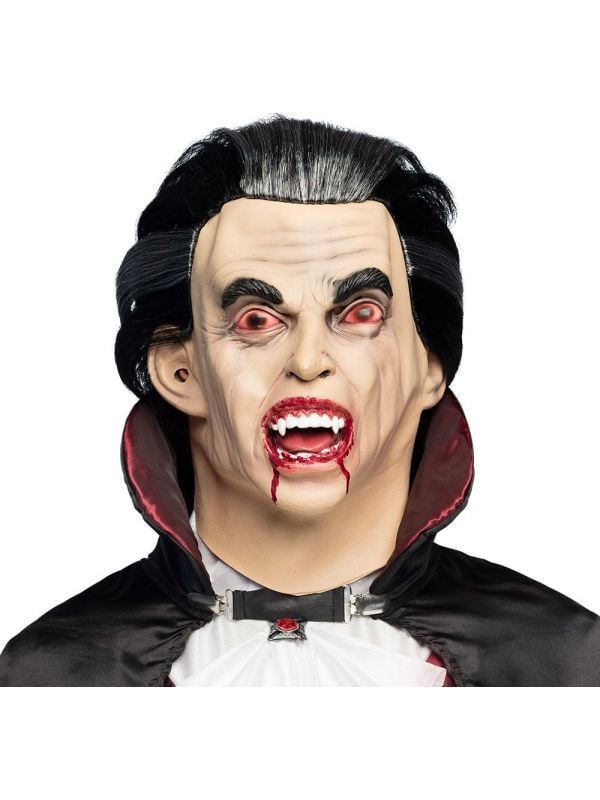 Graaf Vamp Latex Hoofdmasker halloween