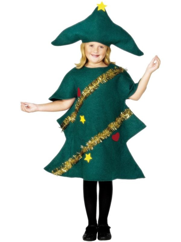 Grappige kerstboom outfit