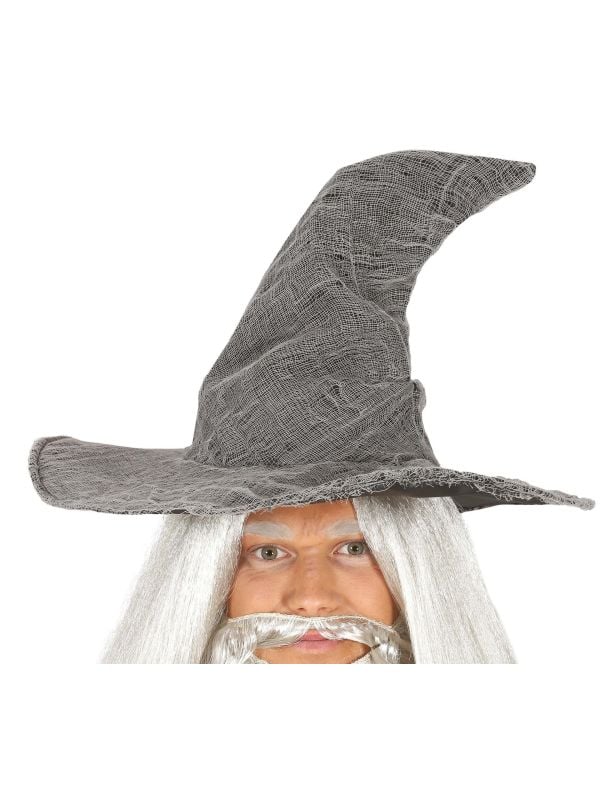 Grijze Gandalf tovenaarshoed