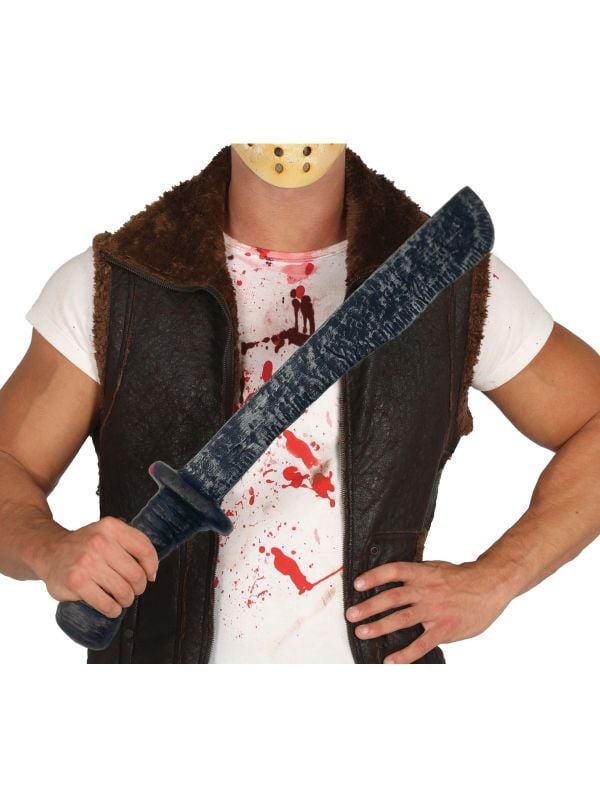 Grijze machete 50 cm halloween