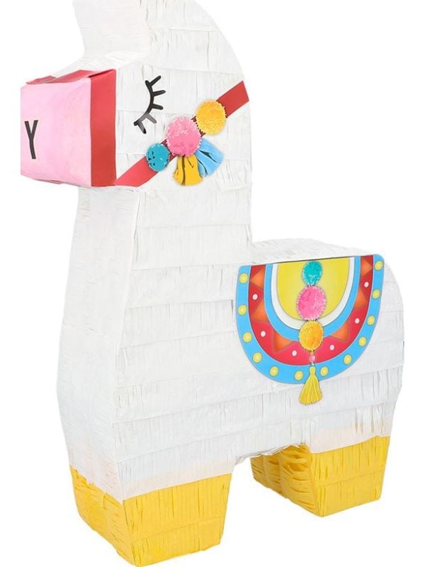 Grote Witte Piñata Lama