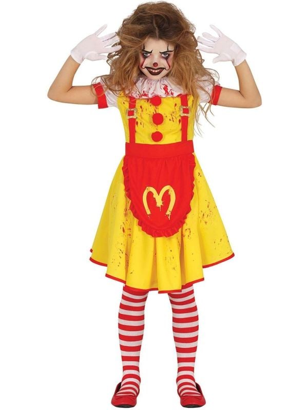 Halloween McDonalds horror clown meisjes