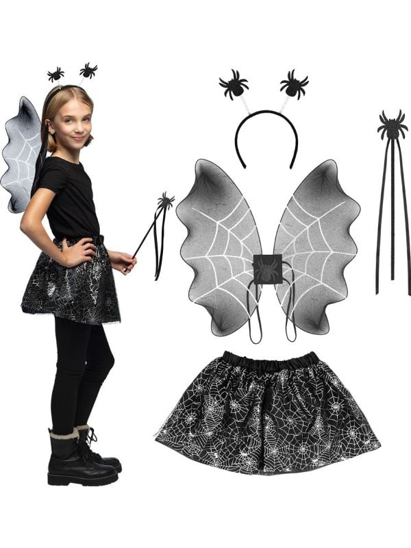 Halloween Spinnen Accessoireset voor kinderen