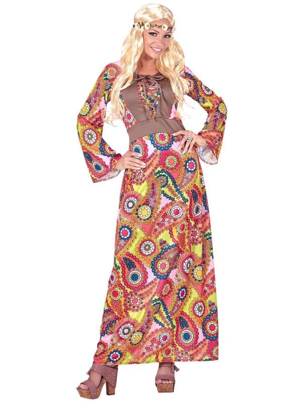 donker Europa Dakraam Hippie kostuum dames | Feestkleding.nl