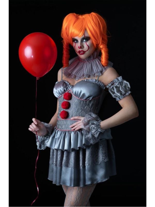 It Pennywise jurkje Dames Grijs