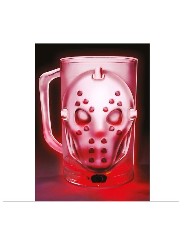 Jason Voorhees bierpul met verlichting 700 ml halloween