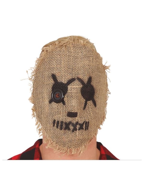 Juten lappenpop voodoo masker halloween