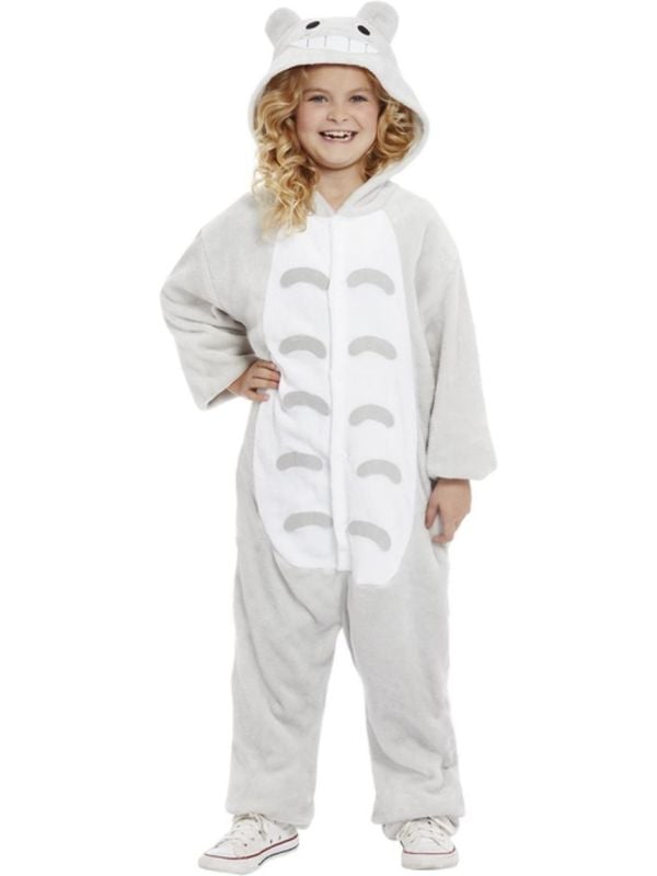 Katten Onesie Kinderen Grijs