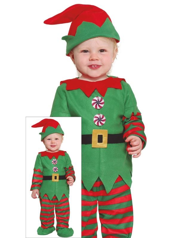 Kerst elfje kostuum baby