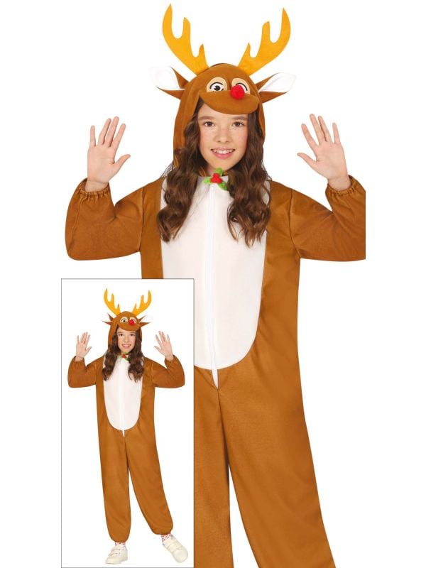 Kerst onesie rendier kinderen