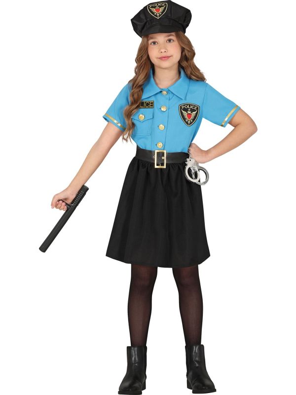 Kinderuniform Agent Blauw/Zwart