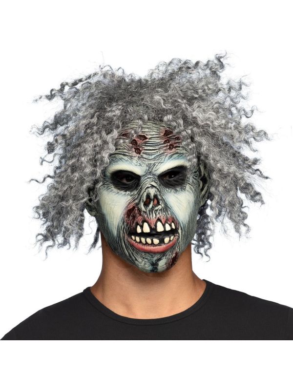 Latex Hoofdmasker Crazy Zombie Halloween