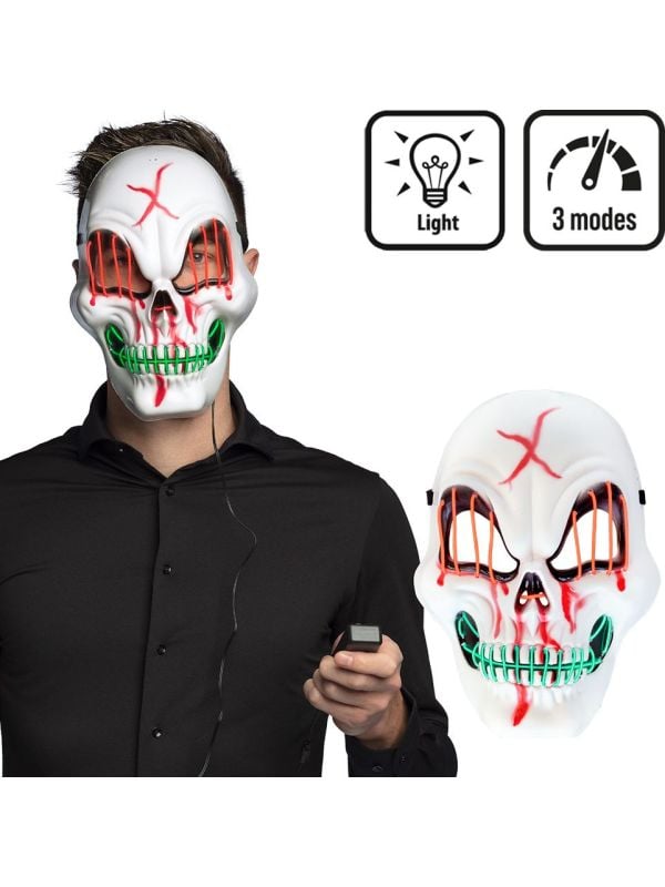 LED Blood Skull Masker Halloween