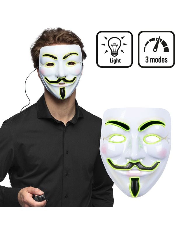 LED Gezichtsmasker V for Vendetta