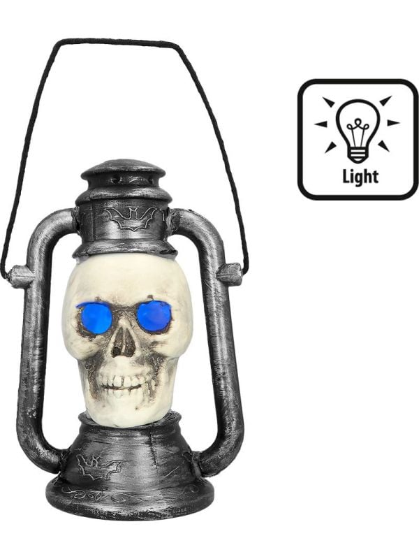 LED Skull lantaarn 3 kleuren halloween