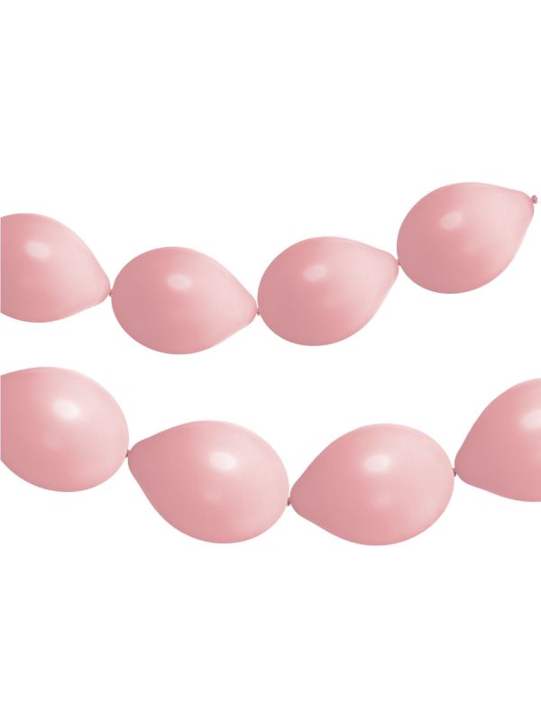 Licht roze ballonnenslinger matte kleur