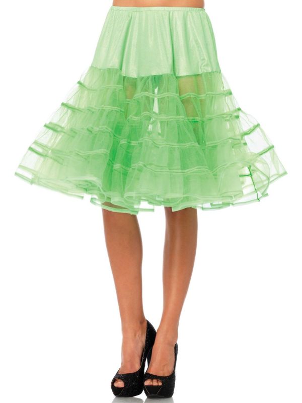 Luxe groene petticoat