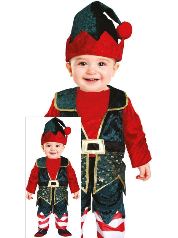 Luxe kerst elf outfit baby